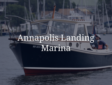 Annapolis Landing Marina Boat Pulling into Dock