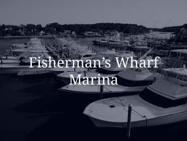Fisherman's Wharf Marina Aerial View of Sportfishers at Dock